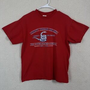 Dont Tread On Me Shirt Mens Medium Gildan Liberty Or Death USA 1776 Patriotic Te